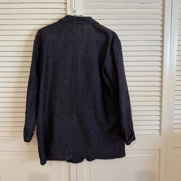 Eileen Fisher Delave Organic Linen Blazer - Picture 6 of 6